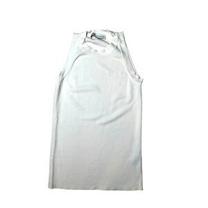 Zara‎ white high neck sleeveless top small